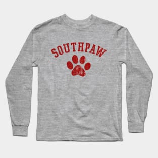Southpaw red Long Sleeve T-Shirt